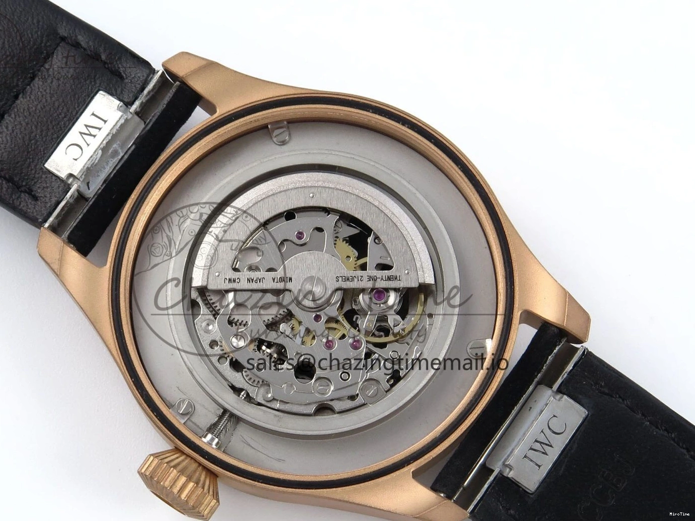 MIROTIME 0124 Affordable Big Pilot IW329703 M+F 1:1 Best Edition Black Dial on Black Nylon Strap MY 7004